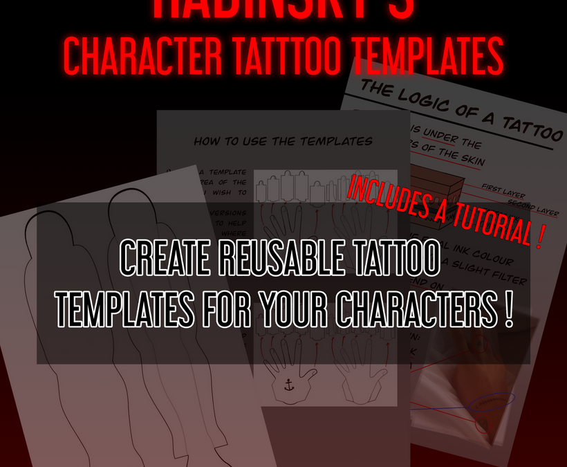 CHARACTER TATTOO TEMPLATE PACK – ZIP DOWNLOAD